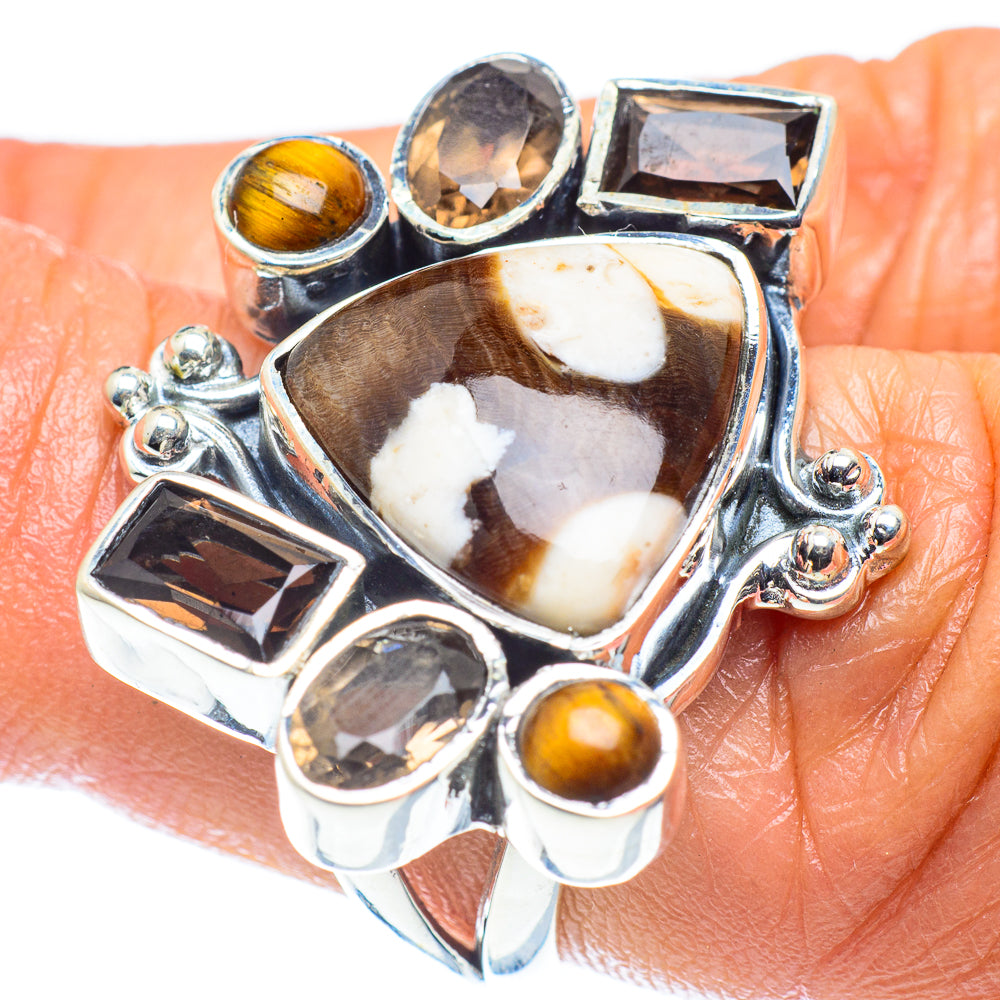 Peanut Wood Jasper Rings handcrafted by Anasilvercos - RING59637