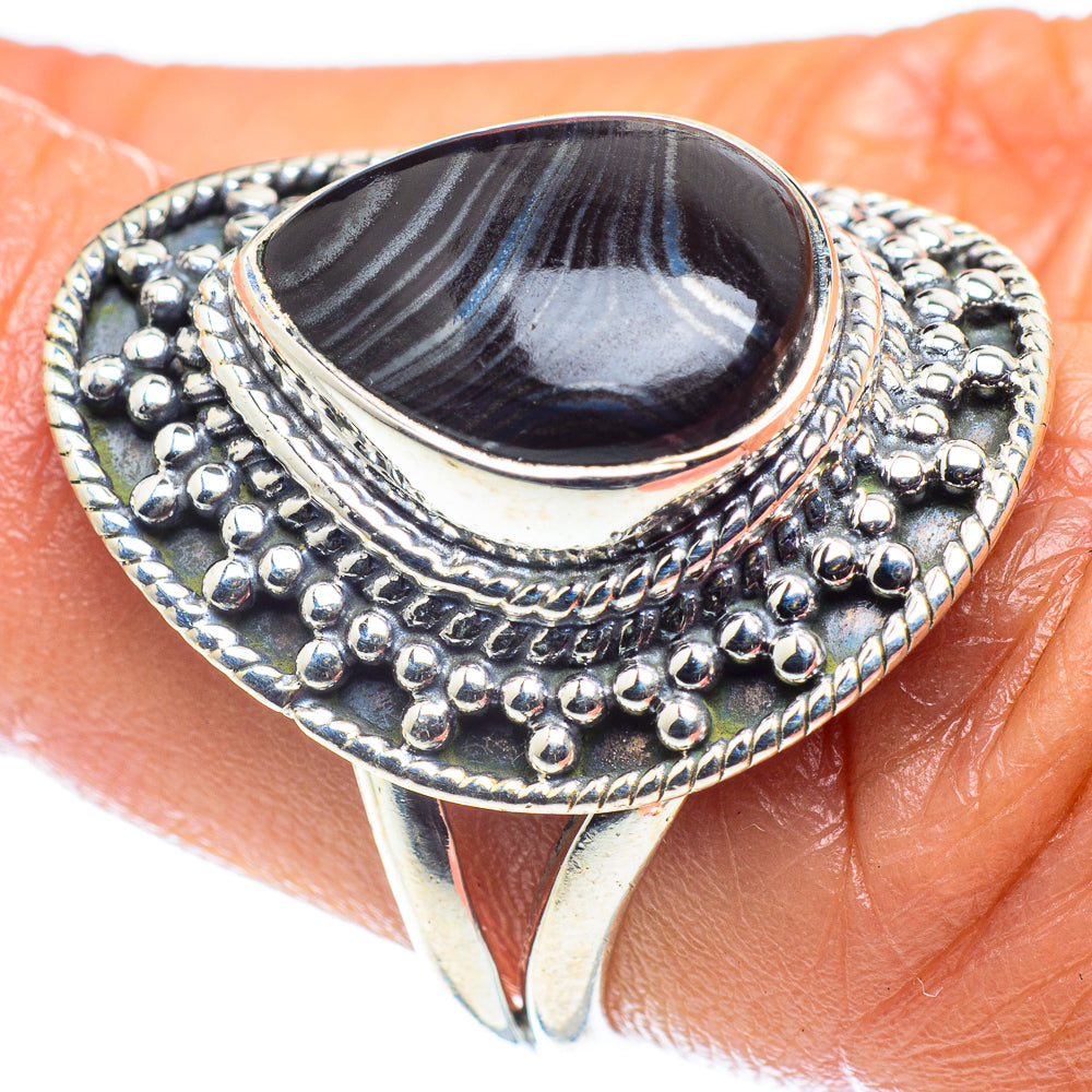Psilomelane Rings handcrafted by Anasilvercos - RING59650