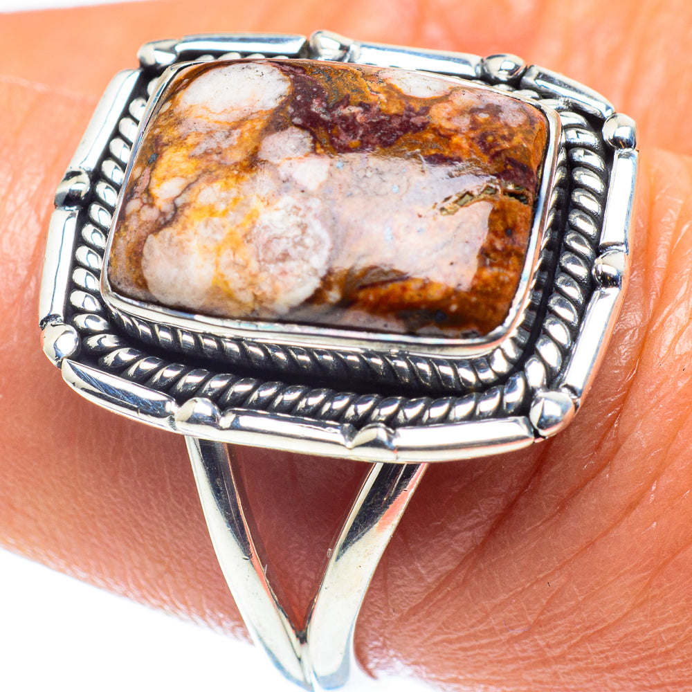 Peanut Wood Jasper Rings handcrafted by Anasilvercos - RING59663