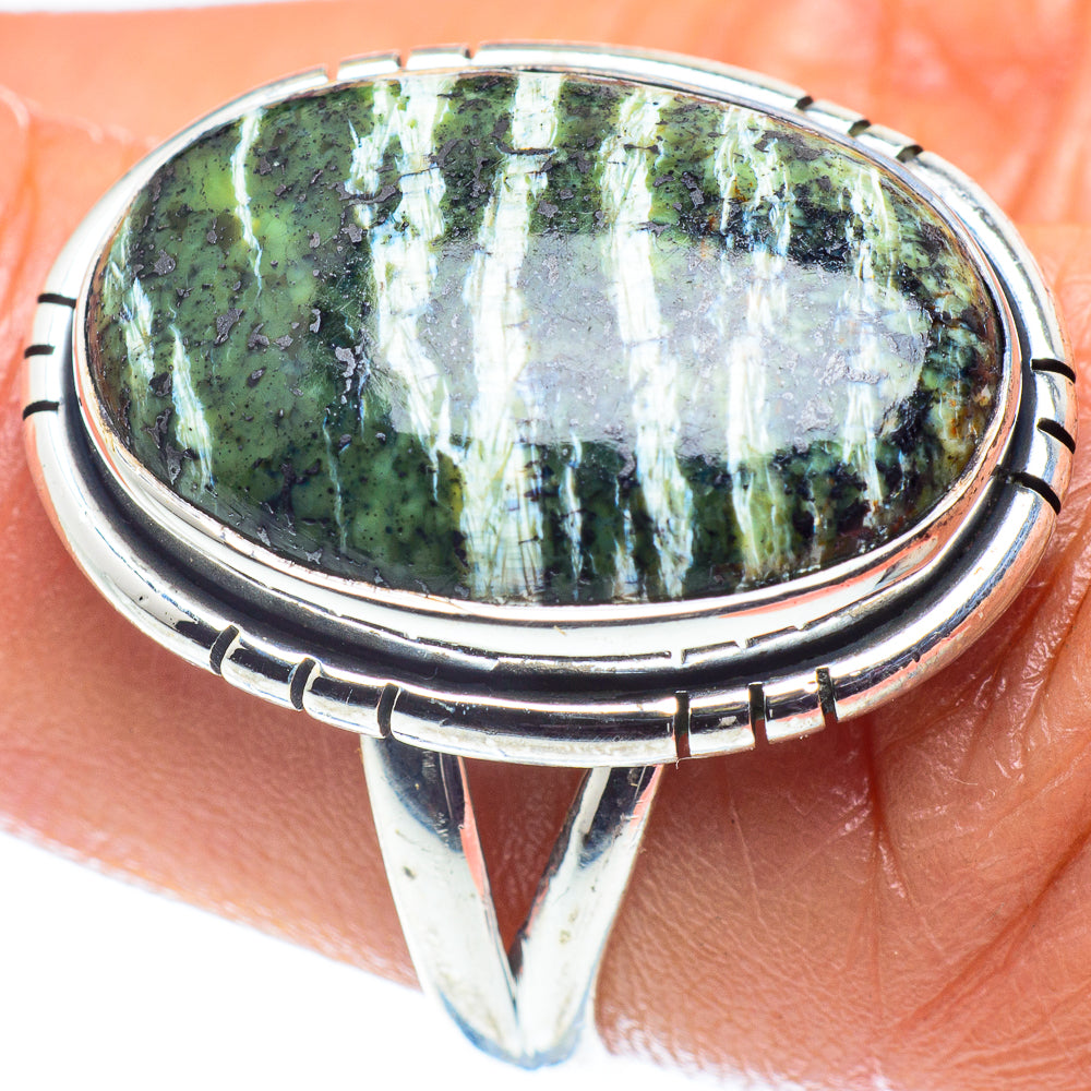 Lizard Jasper Rings handcrafted by Anasilvercos - RING59698