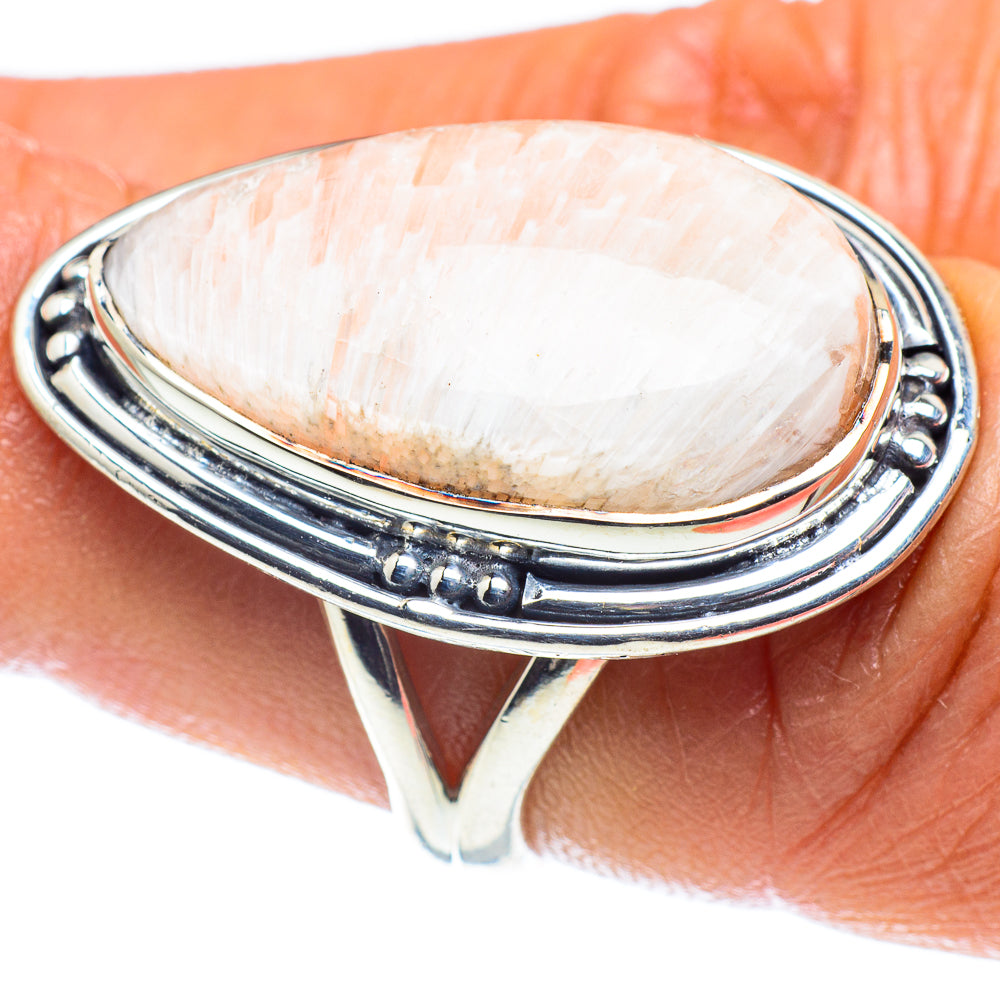 Scolecite Rings handcrafted by Anasilvercos - RING59703
