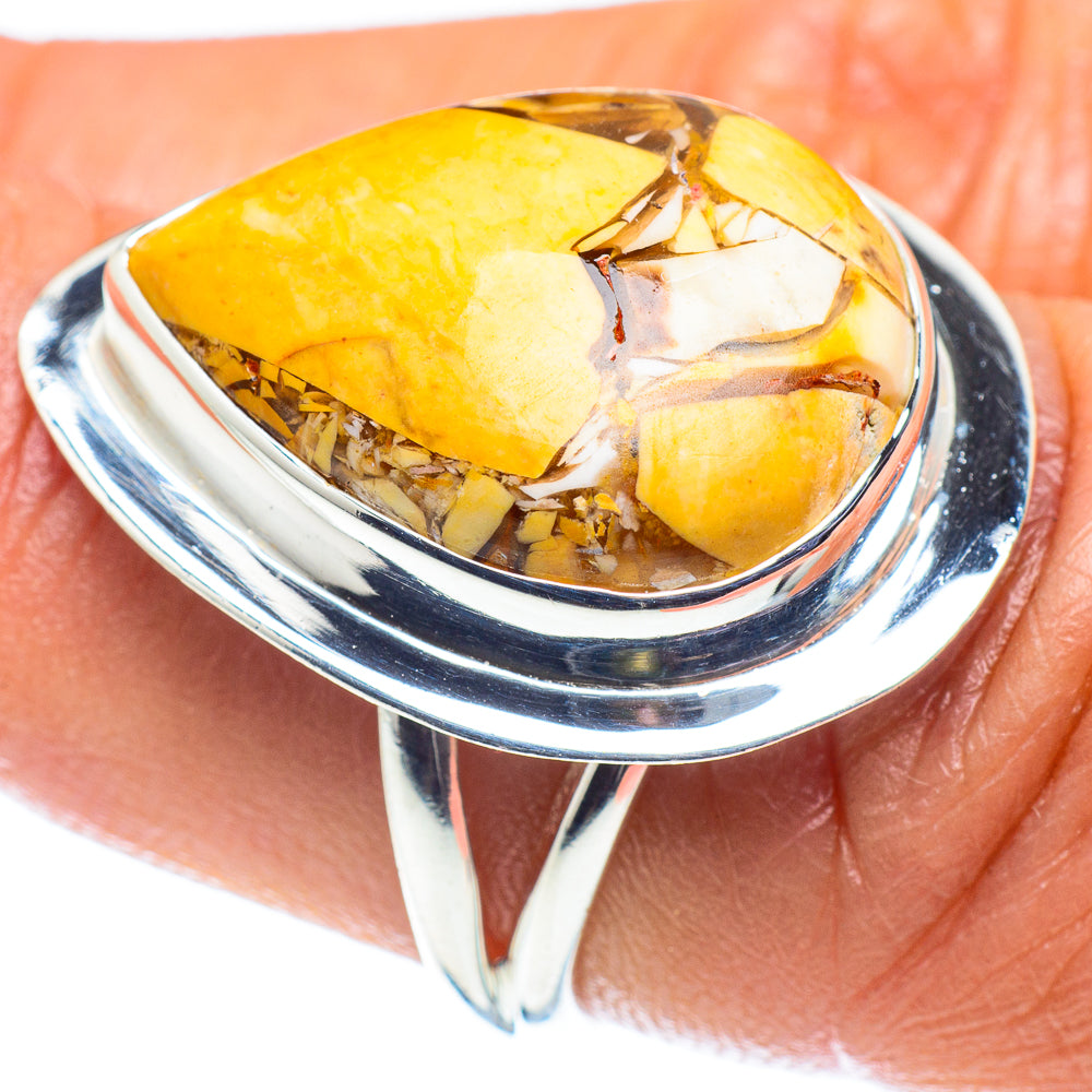 Brecciated Mookaite Rings handcrafted by Anasilvercos - RING59704