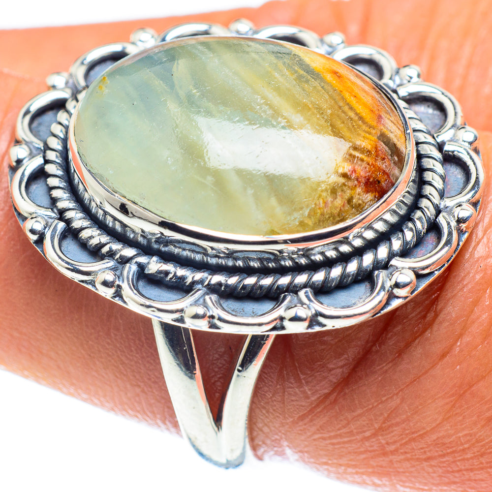 Green Fluorite Rings handcrafted by Anasilvercos - RING59711