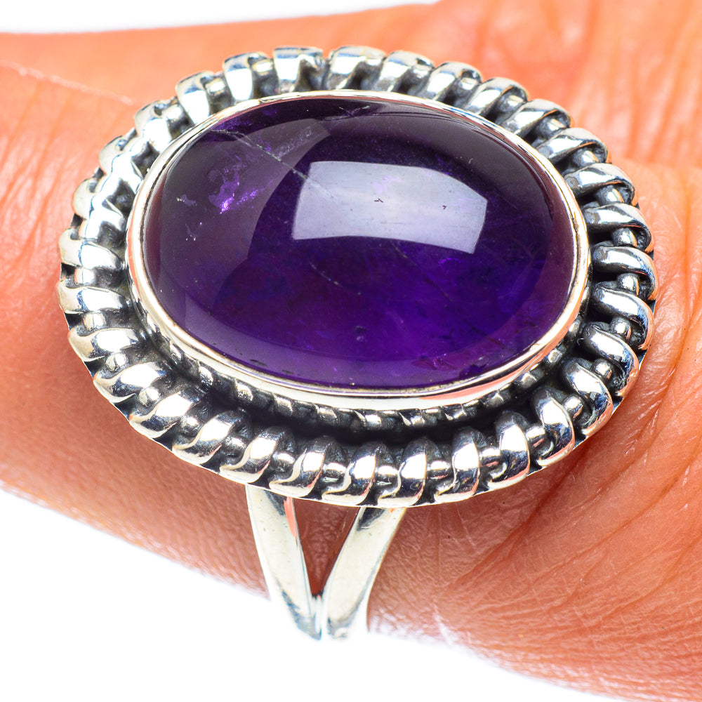 Amethyst Rings handcrafted by Anasilvercos - RING59718