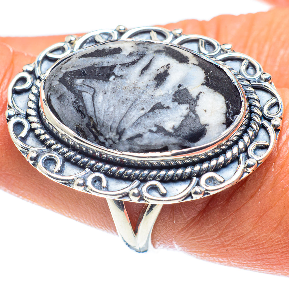 Chrysanthemum Stone Rings handcrafted by Anasilvercos - RING59724