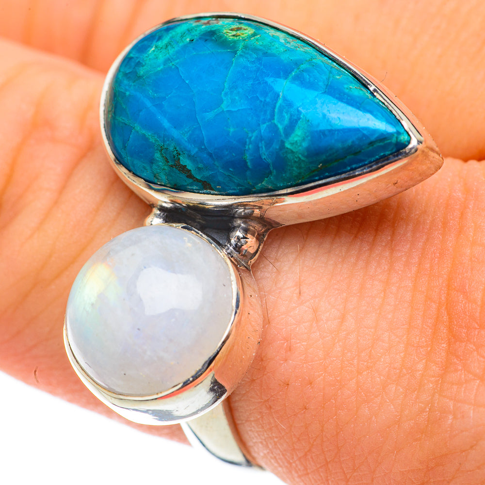 Chrysocolla Rings handcrafted by Anasilvercos - RING59725