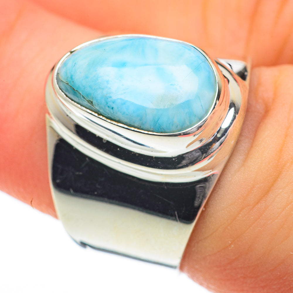 Larimar Rings handcrafted by Anasilvercos - RING59726