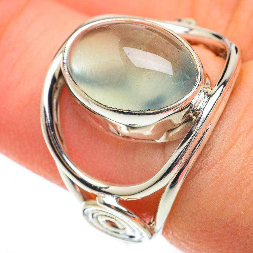 Aqua Chalcedony Rings handcrafted by Anasilvercos - RING59733