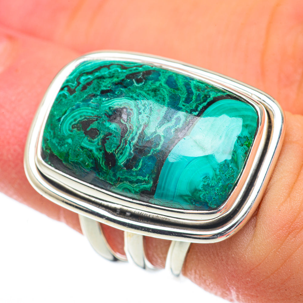 Chrysocolla Rings handcrafted by Anasilvercos - RING59735