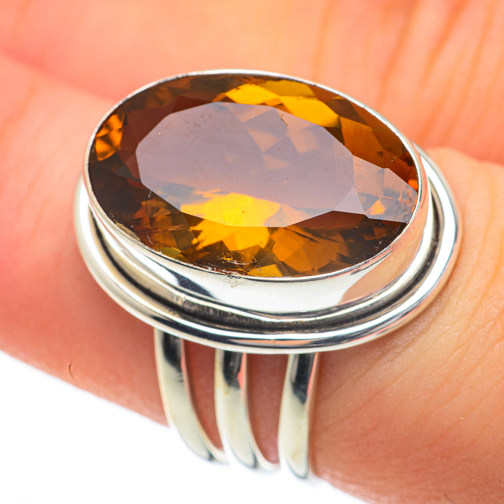 Citrine Rings handcrafted by Anasilvercos - RING59739