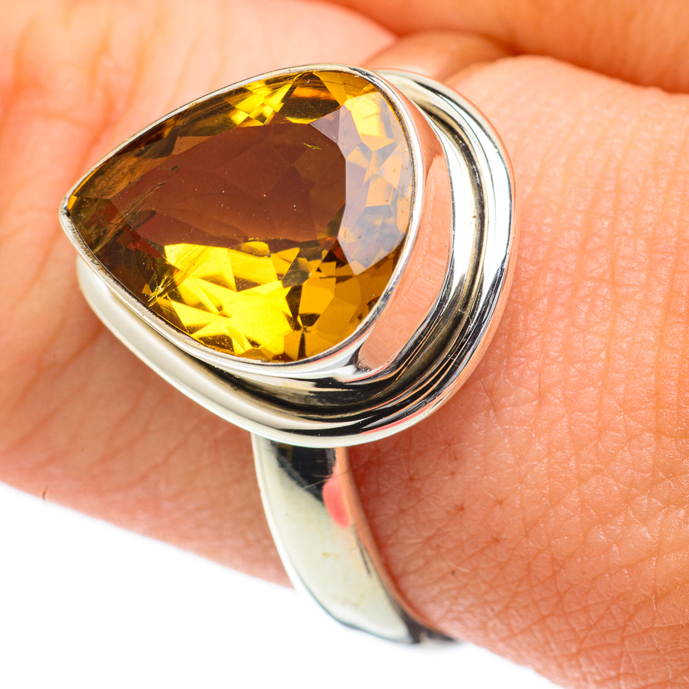 Citrine Rings handcrafted by Anasilvercos - RING59740