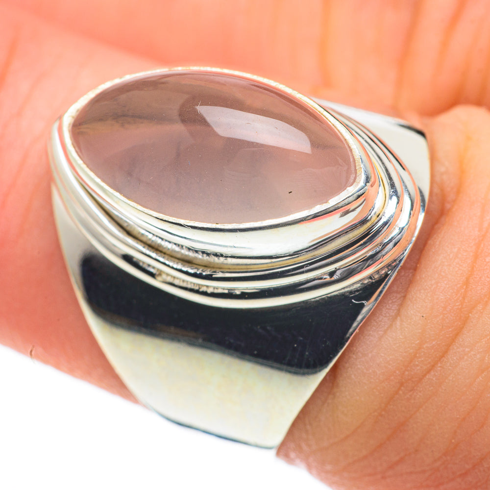 Rose Quartz Rings handcrafted by Anasilvercos - RING59745