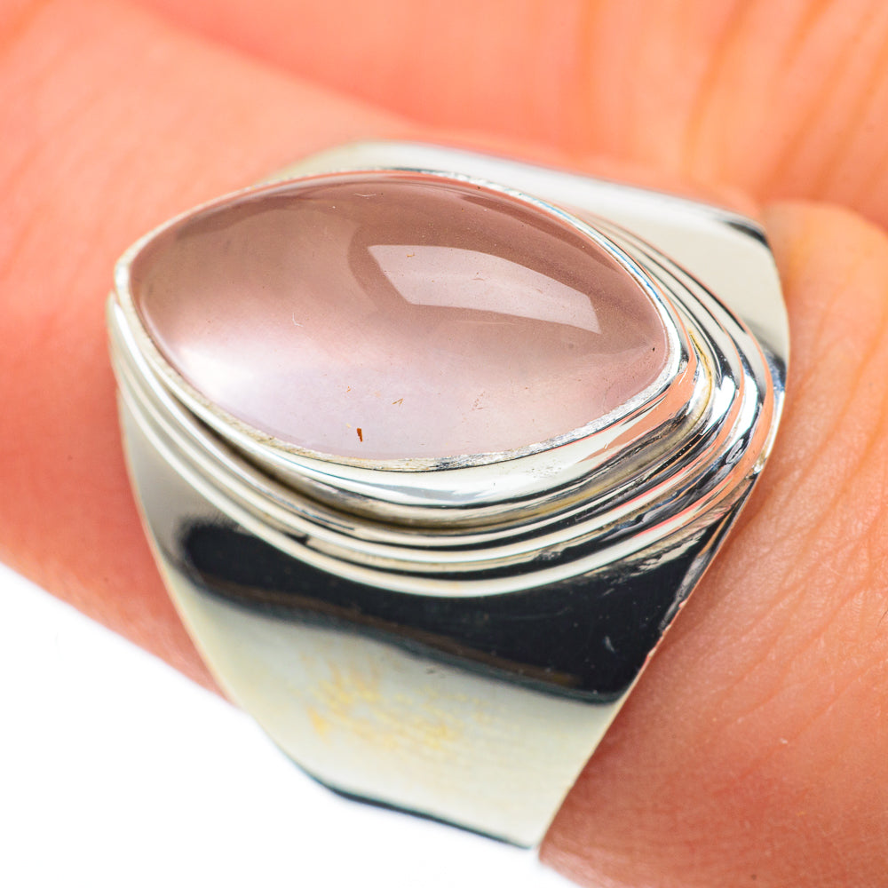 Rose Quartz Rings handcrafted by Anasilvercos - RING59747