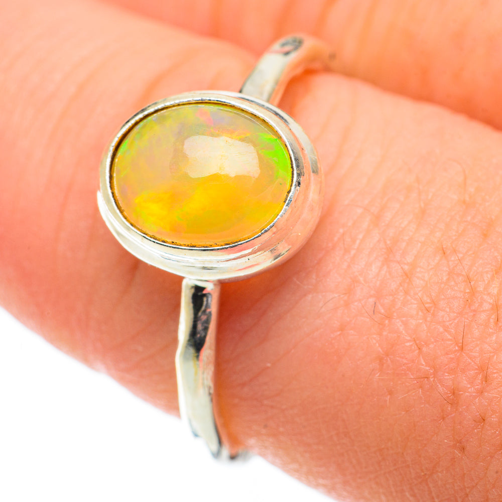 Ethiopian Opal Rings handcrafted by Anasilvercos - RING59760