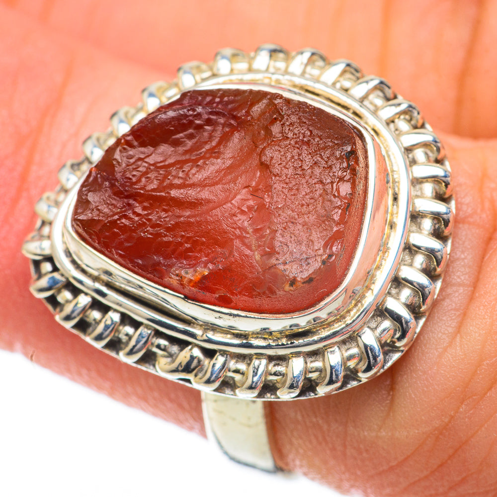 Carnelian Rings handcrafted by Anasilvercos - RING59776