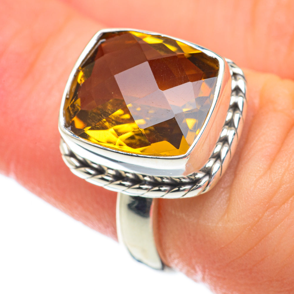 Citrine Rings handcrafted by Anasilvercos - RING59777