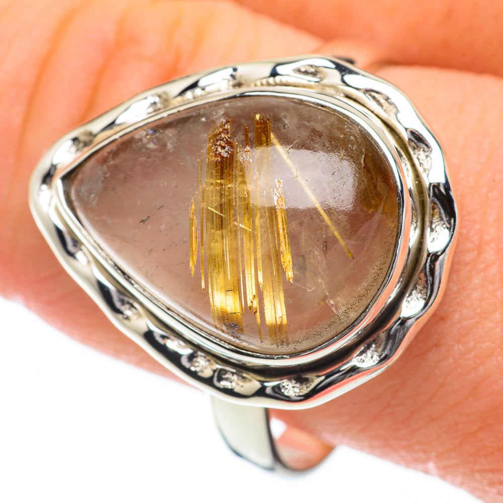 Rutilated Quartz Rings handcrafted by Anasilvercos - RING59790