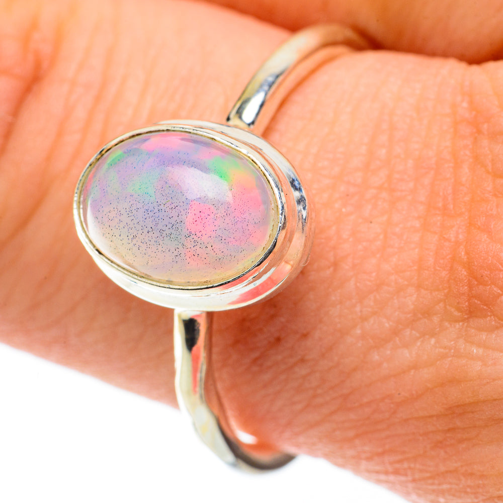 Ethiopian Opal Rings handcrafted by Anasilvercos - RING59797