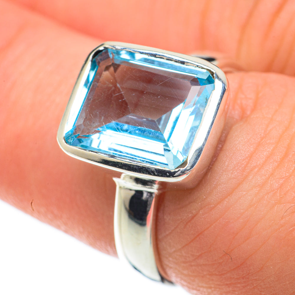 Blue Topaz Rings handcrafted by Anasilvercos - RING59800