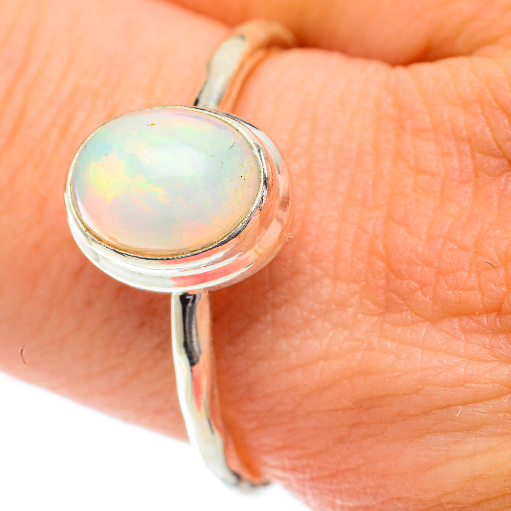 Ethiopian Opal Rings handcrafted by Anasilvercos - RING59832