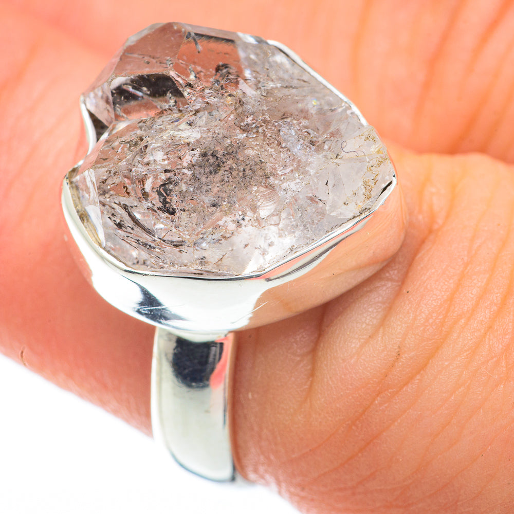 Herkimer Diamond Rings handcrafted by Anasilvercos - RING59860