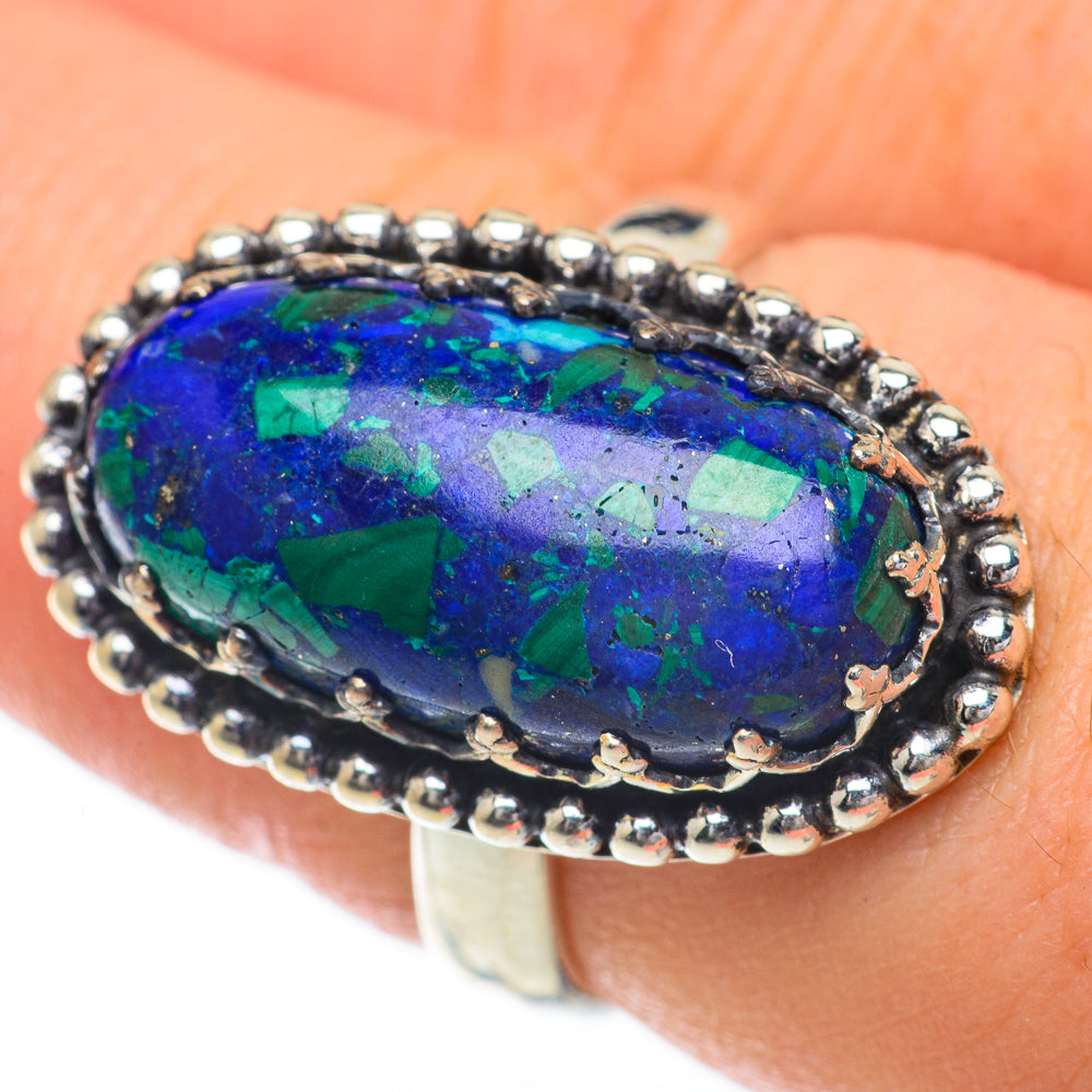 Azurite Rings handcrafted by Anasilvercos - RING59868
