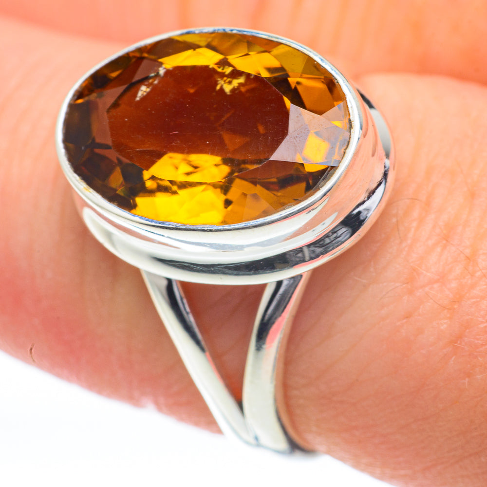 Citrine Rings handcrafted by Anasilvercos - RING59881