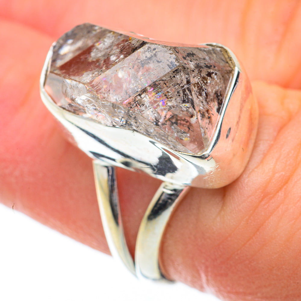 Herkimer Diamond Rings handcrafted by Anasilvercos - RING59893