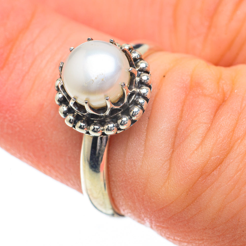 Cultured Pearl Rings handcrafted by Anasilvercos - RING59894