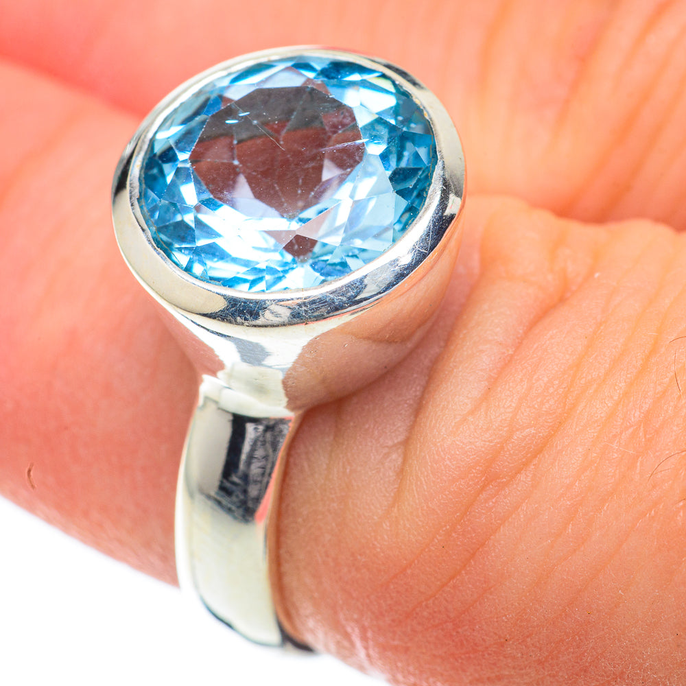 Blue Topaz Rings handcrafted by Anasilvercos - RING59900