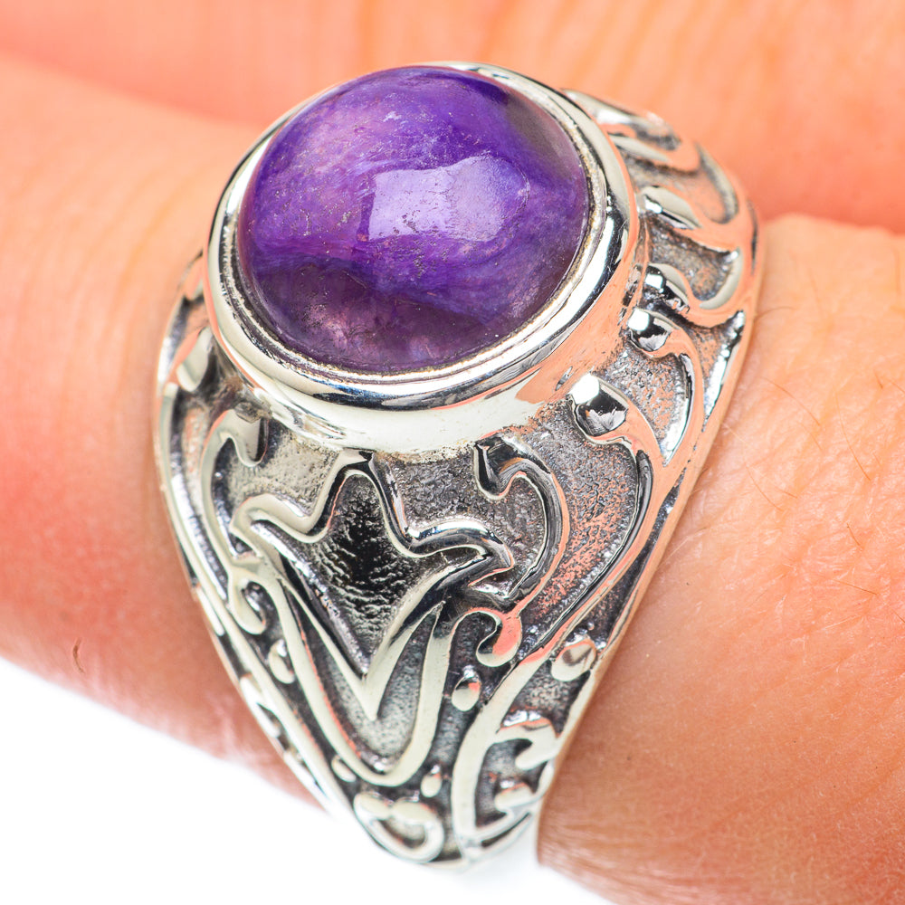 Charoite Rings handcrafted by Anasilvercos - RING59946