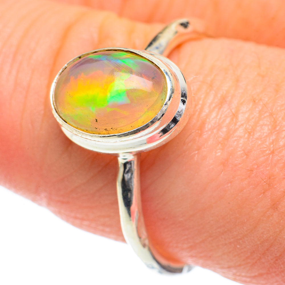 Ethiopian Opal Rings handcrafted by Anasilvercos - RING59976