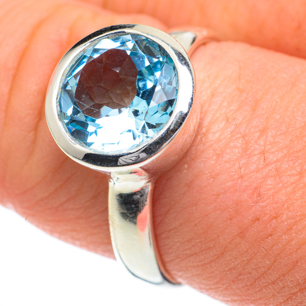 Blue Topaz Rings handcrafted by Anasilvercos - RING59978