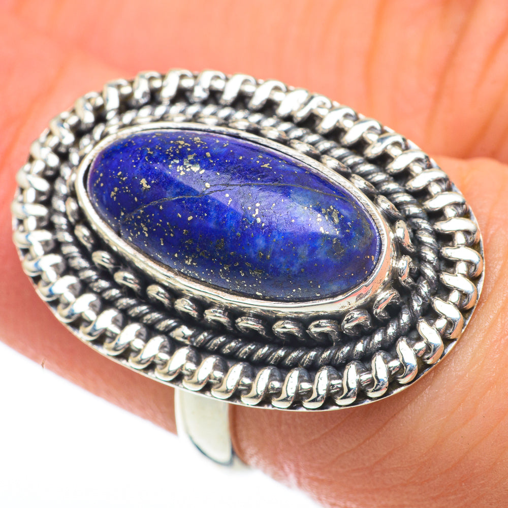 Lapis Lazuli Rings handcrafted by Anasilvercos - RING60008