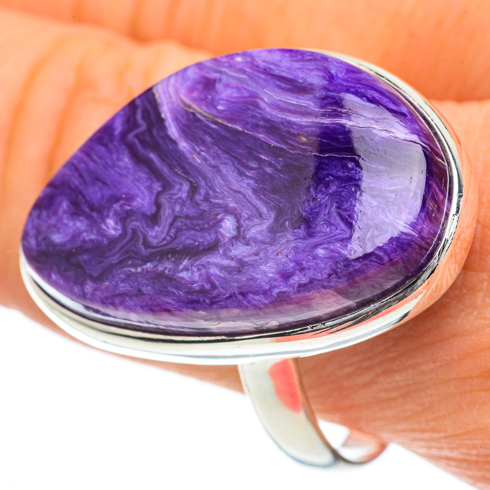 Charoite Rings handcrafted by Anasilvercos - RING60080