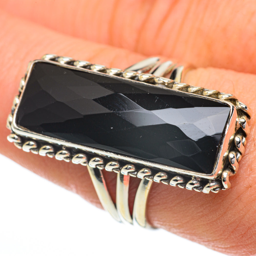 Black Onyx Rings handcrafted by Anasilvercos - RING60082