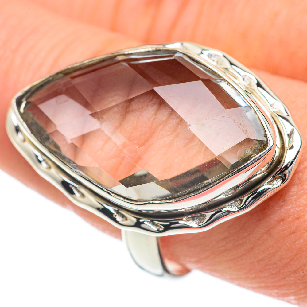 White Quartz Rings handcrafted by Anasilvercos - RING60085