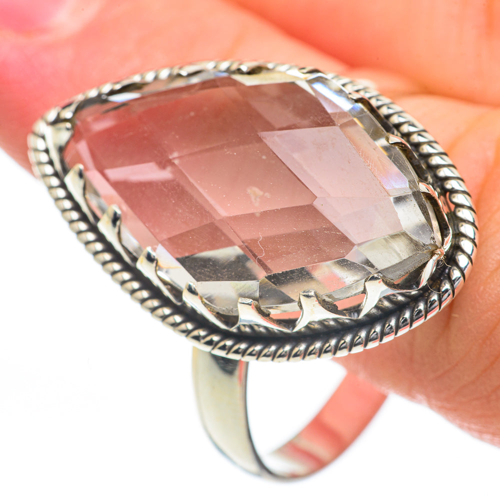 White Quartz Rings handcrafted by Anasilvercos - RING60086