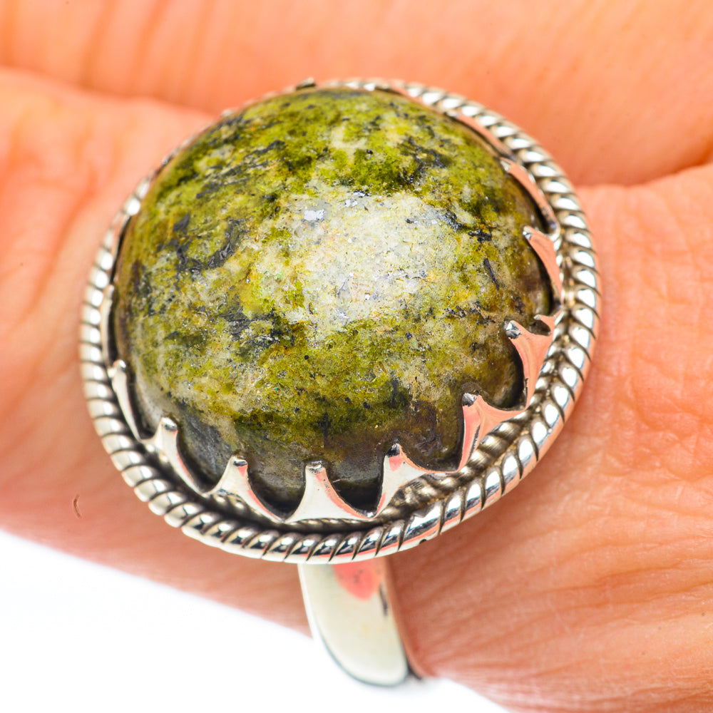 Rainforest Jasper Rings handcrafted by Anasilvercos - RING60100