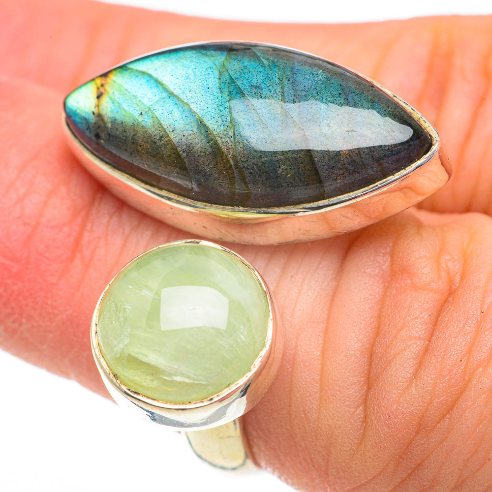 Labradorite Rings handcrafted by Anasilvercos - RING60101