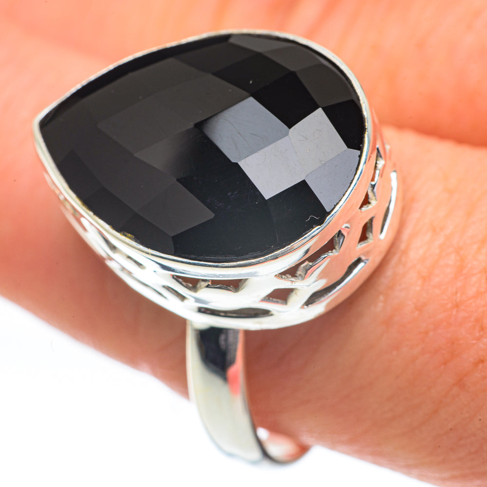Black Onyx Rings handcrafted by Anasilvercos - RING60113