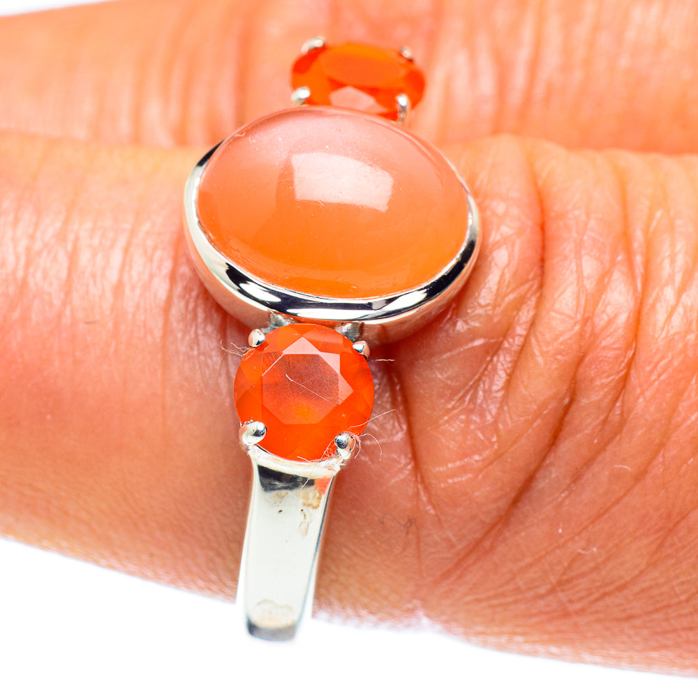 Carnelian Rings handcrafted by Anasilvercos - RING60148