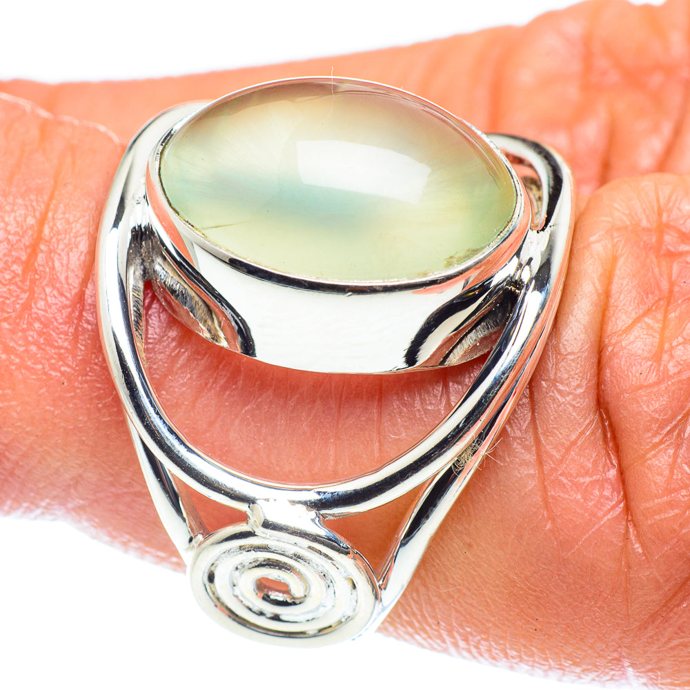 Prehnite Rings handcrafted by Anasilvercos - RING60180