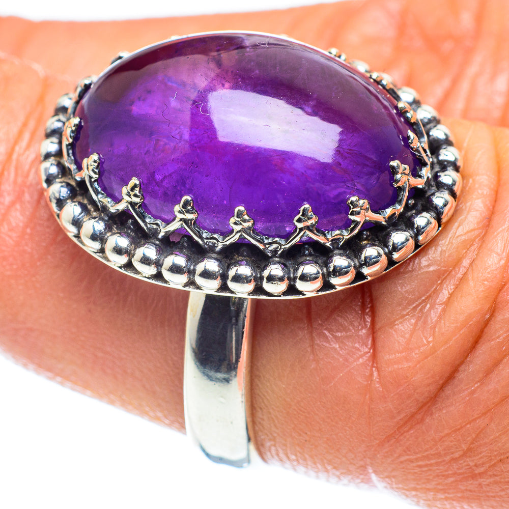 Amethyst Rings handcrafted by Anasilvercos - RING60196