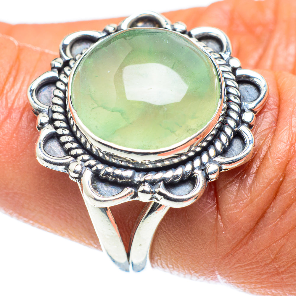 Prehnite Rings handcrafted by Anasilvercos - RING60201