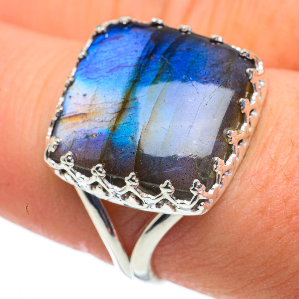 Labradorite Rings handcrafted by Anasilvercos - RING60221
