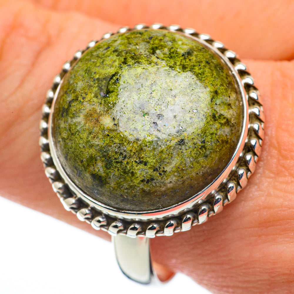 Rainforest Jasper Rings handcrafted by Anasilvercos - RING60224