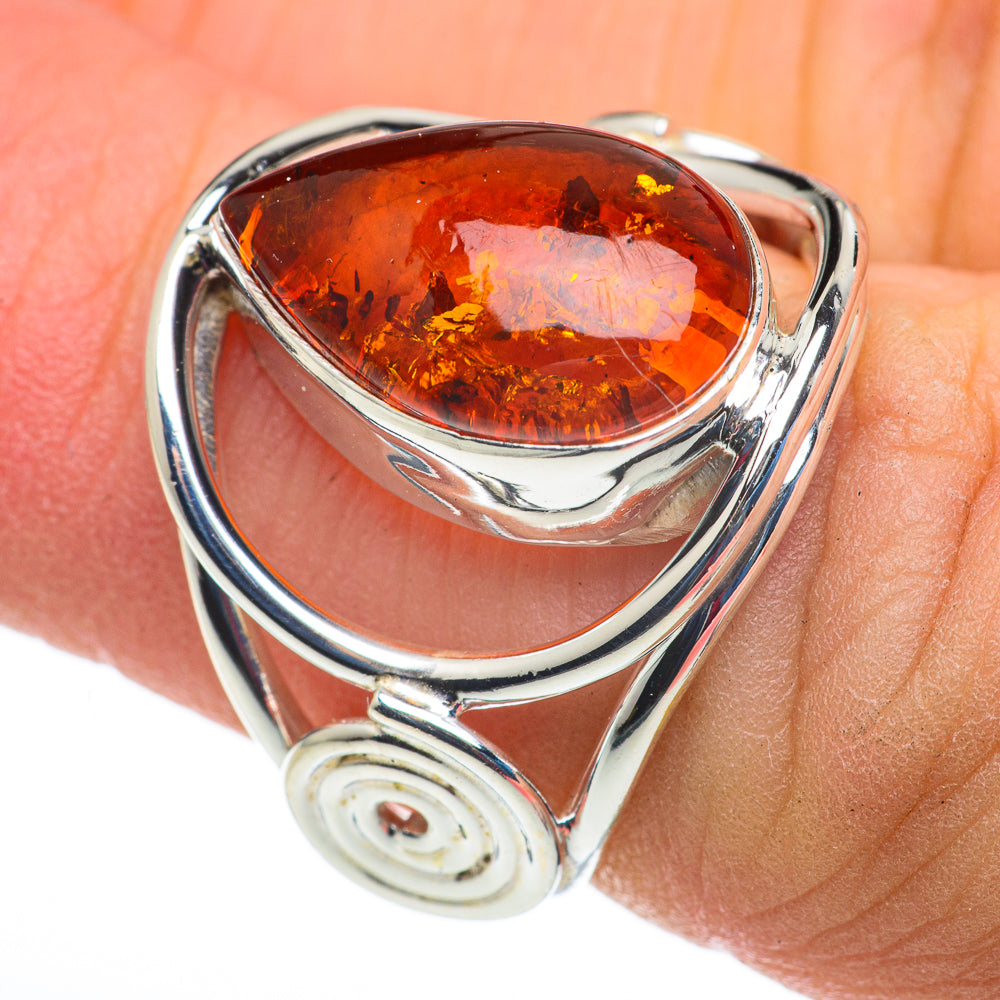 Baltic Amber Rings handcrafted by Anasilvercos - RING60232
