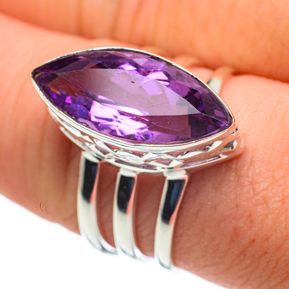 Amethyst Rings handcrafted by Anasilvercos - RING60239