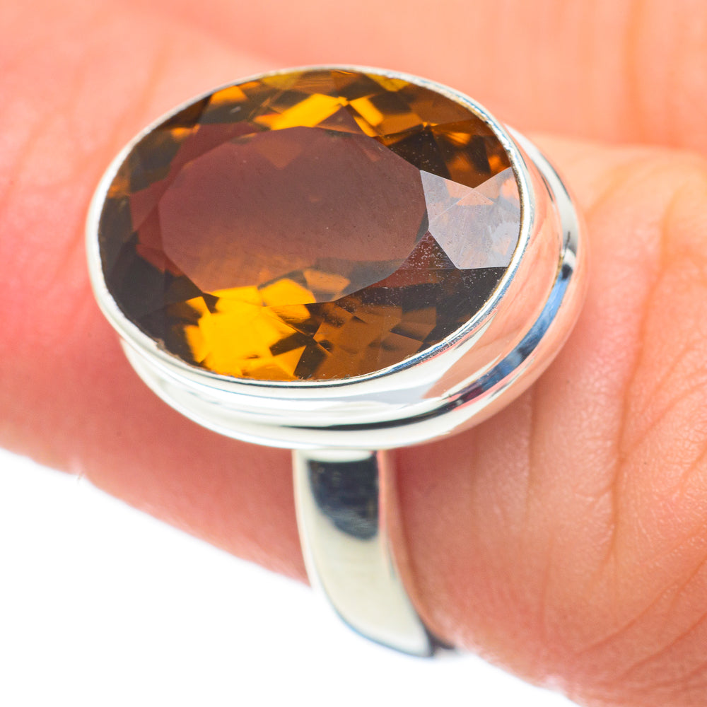 Mandarin Citrine Rings handcrafted by Anasilvercos - RING60271